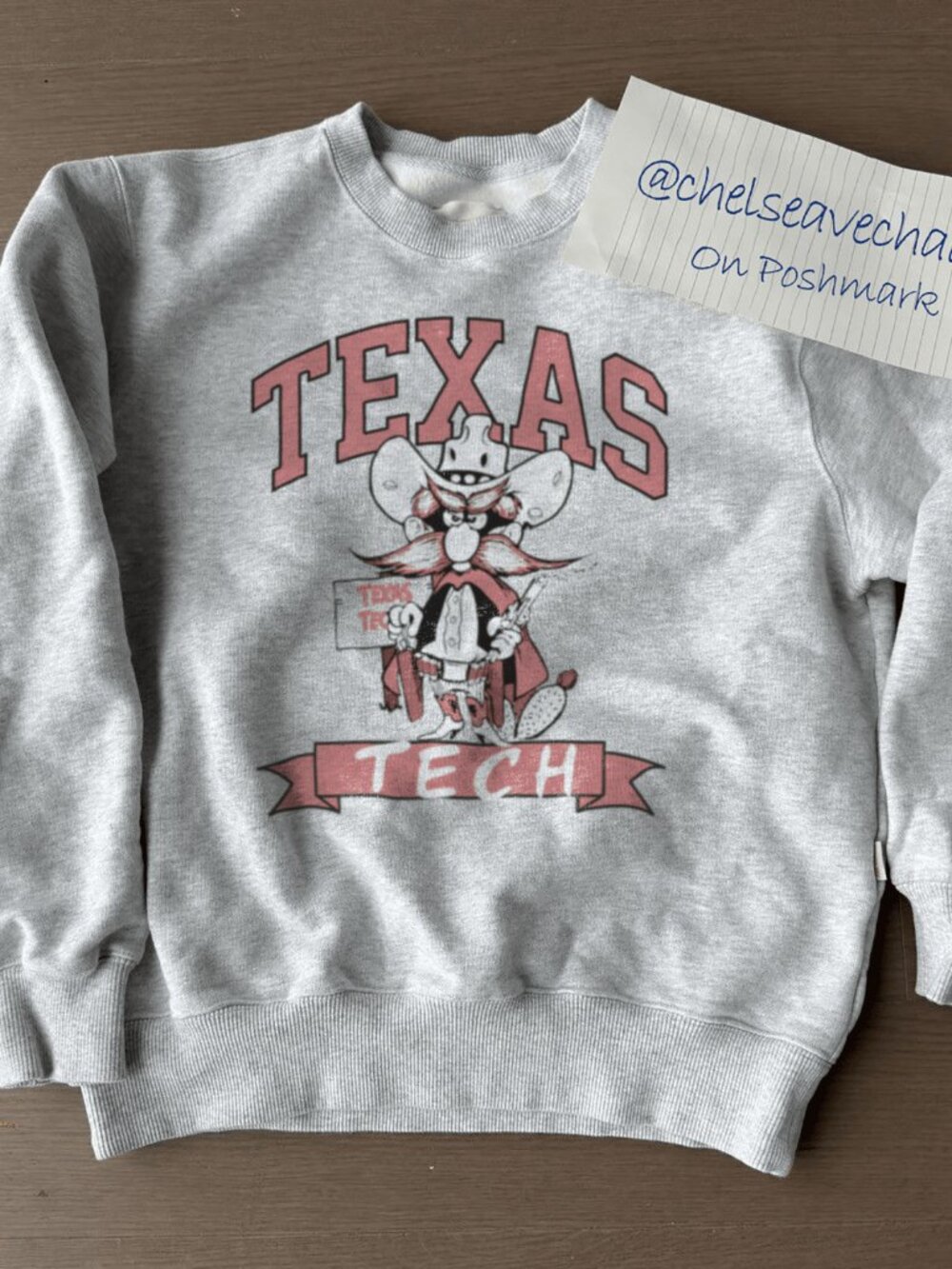 Vintage 90s Texas Tech Sweatshirt, Retro Texas Tech University Men Women Shirt